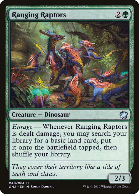 Ranging Raptors\nGame Night: 2019\nSingle\nMagic The Gathering
