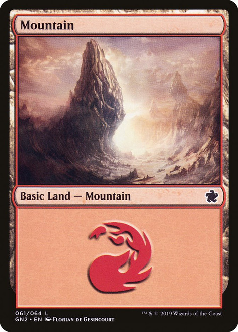 Mountain (#61)\nGame Night: 2019\nSingle\nMagic The Gathering
