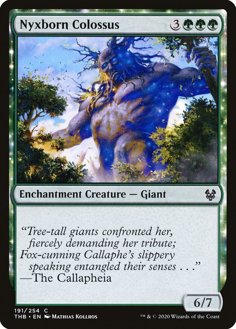 Nyxborn Colossus\nTheros Beyond Death\nSingle\nMagic The Gathering