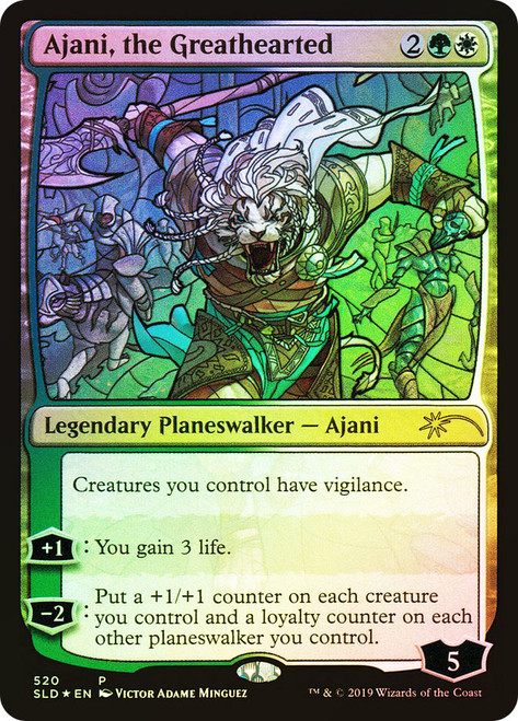 Ajani, the Greathearted (Secret Lair)\nPromo: General\nSingle\nMagic The Gathering