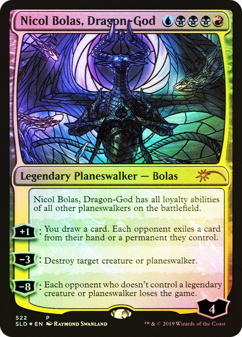 Nicol Bolas, Dragon-God (Secret Lair) (#522)\nPromo: General\nSingle\nMagic The Gathering