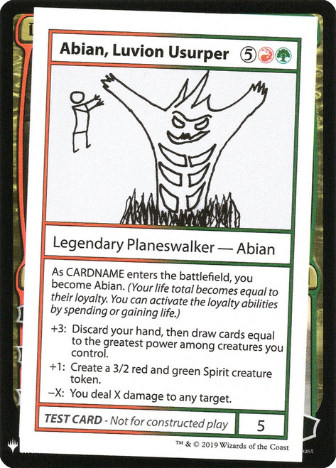 Abian, Luvion Usurper\nMystery Booster - Test Cards (Symbol)\nSingle\nMagic The Gathering