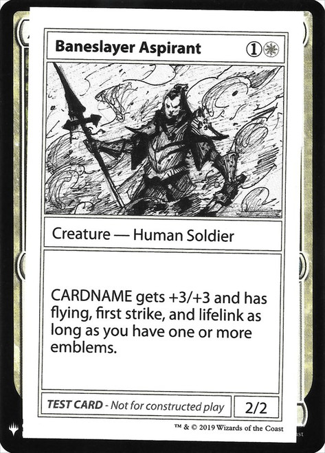 Baneslayer Aspirant\nMystery Booster - Test Cards (Symbol)\nSingle\nMagic The Gathering