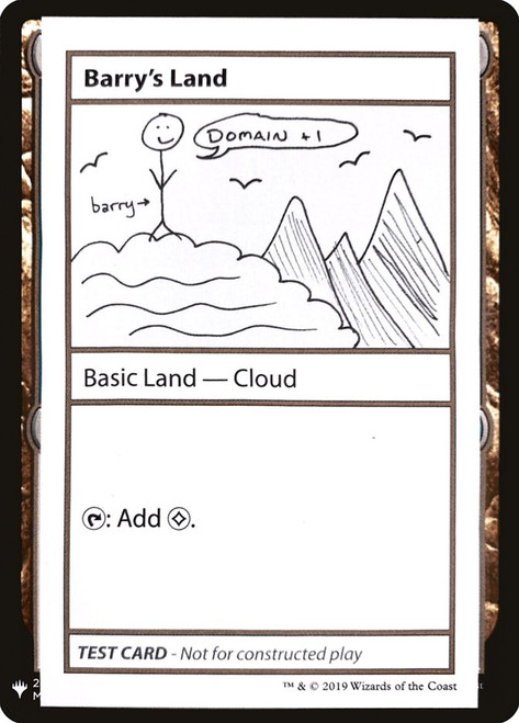 Barry's Land\nMystery Booster - Test Cards (Symbol)\nSingle\nMagic The Gathering