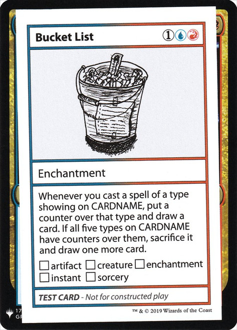 Bucket List\nMystery Booster - Test Cards (Symbol)\nSingle\nMagic The Gathering