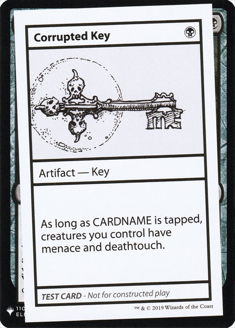 Corrupted Key\nMystery Booster - Test Cards (Symbol)\nSingle\nMagic The Gathering