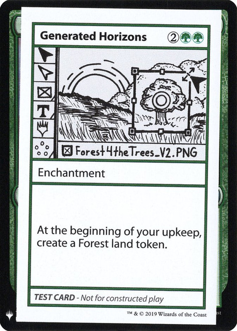 Generated Horizons\nMystery Booster - Test Cards (Symbol)\nSingle\nMagic The Gathering