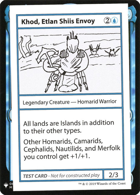 Khod, Etlan Shiis Envoy\nMystery Booster - Test Cards (Symbol)\nSingle\nMagic The Gathering