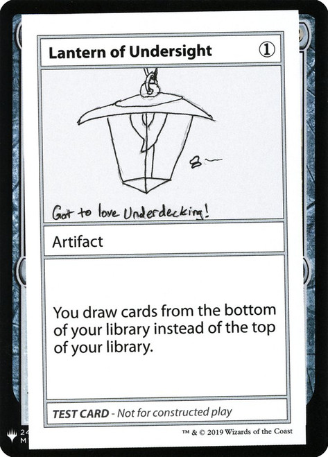 Lantern of Undersight\nMystery Booster - Test Cards (Symbol)\nSingle\nMagic The Gathering