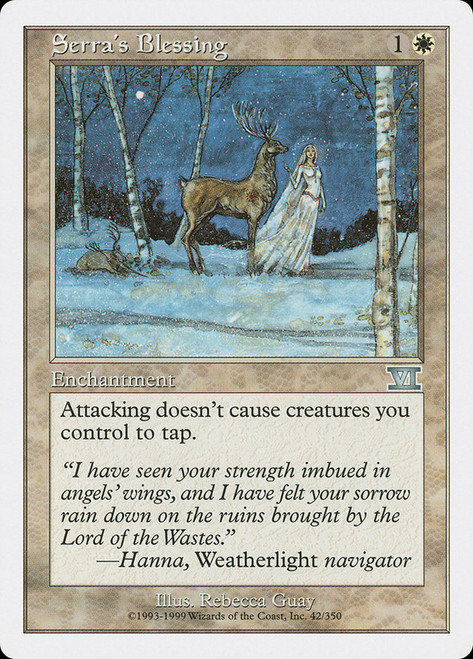 Serra's Blessing\n6th Edition\nSingle\nMagic The Gathering