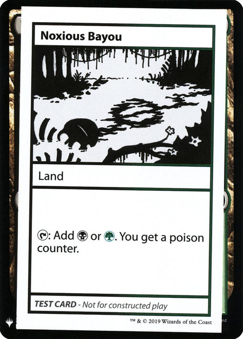 Noxious Bayou\nMystery Booster - Test Cards (Symbol)\nSingle\nMagic The Gathering