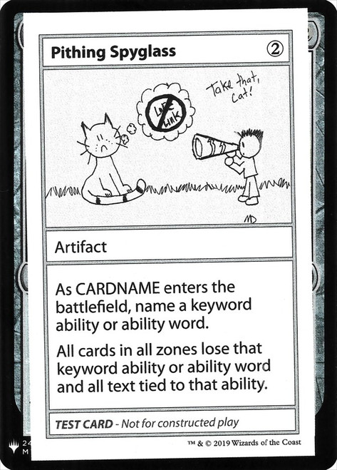 Pithing Spyglass\nMystery Booster - Test Cards (Symbol)\nSingle\nMagic The Gathering