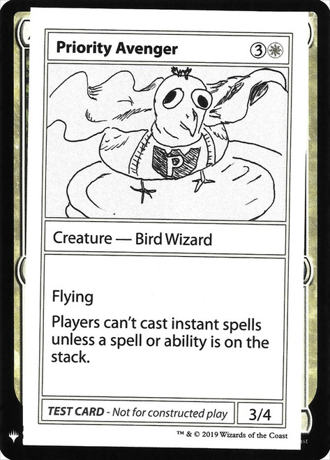 Priority Avenger\nMystery Booster - Test Cards (Symbol)\nSingle\nMagic The Gathering
