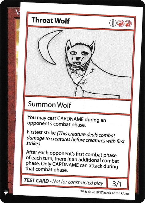 Throat Wolf\nMystery Booster - Test Cards (Symbol)\nSingle\nMagic The Gathering