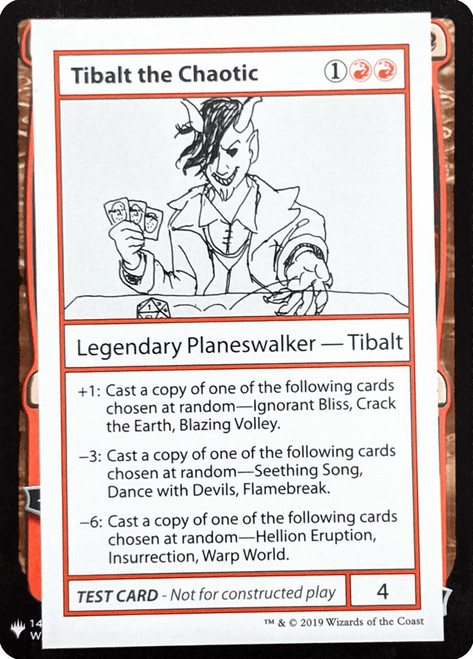 Tibalt the Chaotic\nMystery Booster - Test Cards (Symbol)\nSingle\nMagic The Gathering