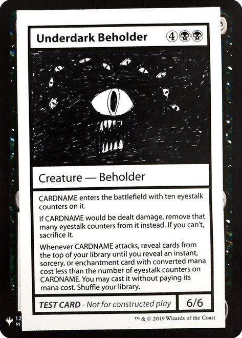 Underdark Beholder\nMystery Booster - Test Cards (Symbol)\nSingle\nMagic The Gathering
