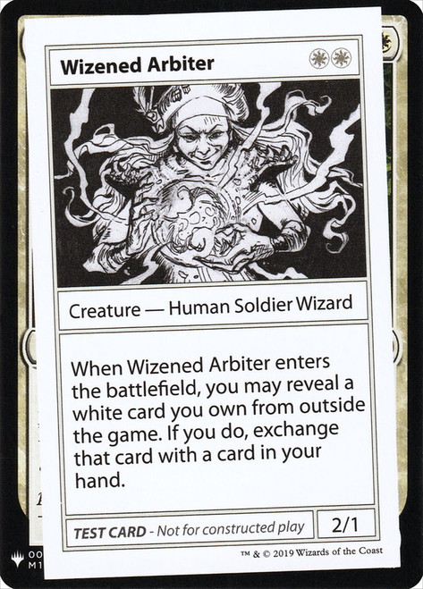 Wizened Arbiter\nMystery Booster - Test Cards (Symbol)\nSingle\nMagic The Gathering