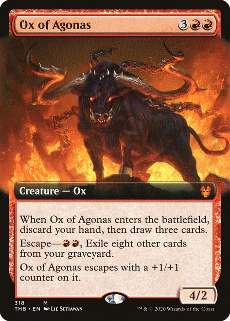 Ox of Agonas (Extended Art)\nTheros Beyond Death - Variants\nSingle\nMagic The Gathering