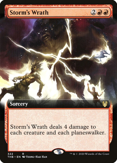 Storm's Wrath (Extended Art)\nTheros Beyond Death - Variants\nSingle\nMagic The Gathering