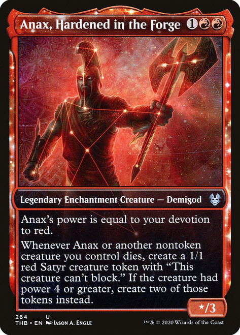 Anax, Hardened in the Forge (Showcase)\nTheros Beyond Death - Variants\nSingle\nMagic The Gathering