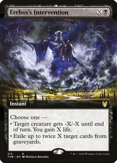 Erebos's Intervention (Extended Art)\nTheros Beyond Death - Variants\nSingle\nMagic The Gathering