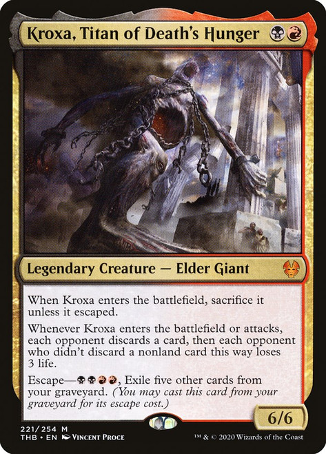 MTG 【ティンカーコロサス】デッキ1式 Kroxa, Titan of Death's Hunger | Theros Beyond Death - Japanese