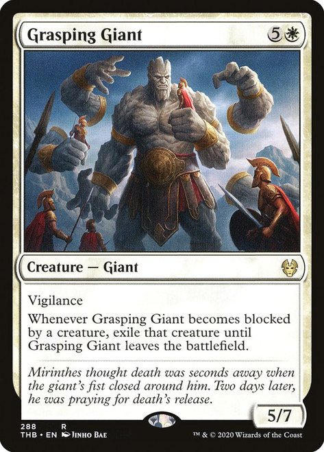 Grasping Giant (Theme Booster)\nTheros Beyond Death\nSingle\nMagic The Gathering