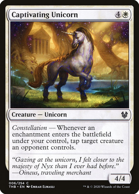 Captivating Unicorn\nTheros Beyond Death\nSingle\nMagic The Gathering