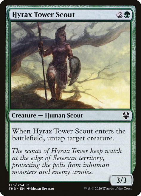 Hyrax Tower Scout\nTheros Beyond Death\nSingle\nMagic The Gathering