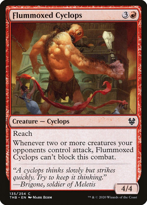 Flummoxed Cyclops\nTheros Beyond Death\nSingle\nMagic The Gathering