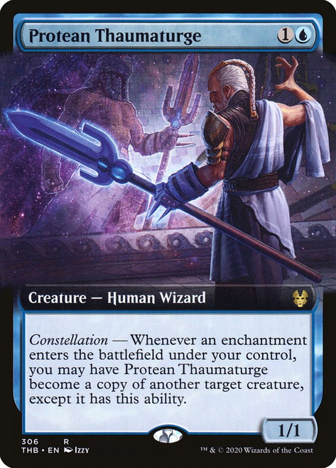 Protean Thaumaturge (Extended Art)\nTheros Beyond Death - Variants\nSingle\nMagic The Gathering