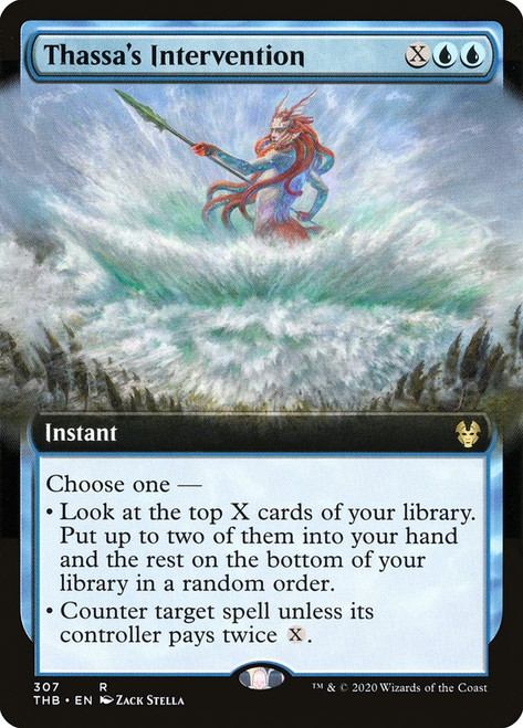 Thassa's Intervention (Extended Art)\nTheros Beyond Death - Variants\nSingle\nMagic The Gathering