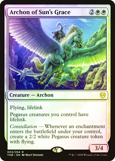 Archon of Sun's Grace\nTheros Beyond Death\nSingle\nMagic The Gathering