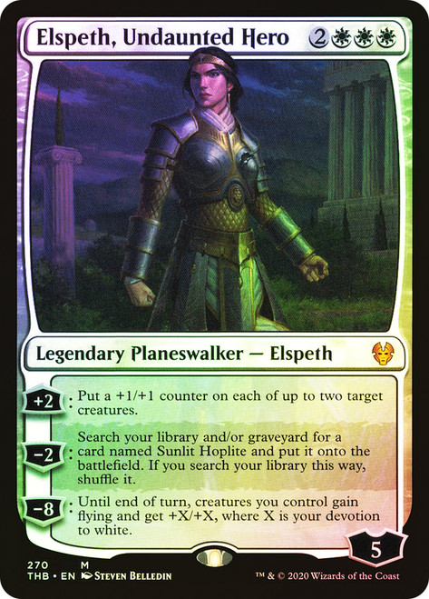 Elspeth, Undaunted Hero (Planeswalker Deck)\nTheros Beyond Death\nSingle\nMagic The Gathering