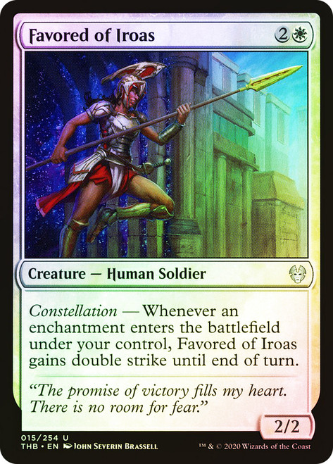 Favored of Iroas\nTheros Beyond Death\nSingle\nMagic The Gathering