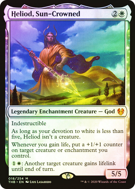 Heliod, Sun-Crowned\nTheros Beyond Death\nSingle\nMagic The Gathering