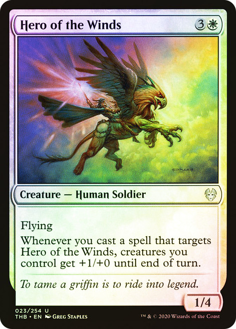 Hero of the Winds\nTheros Beyond Death\nSingle\nMagic The Gathering
