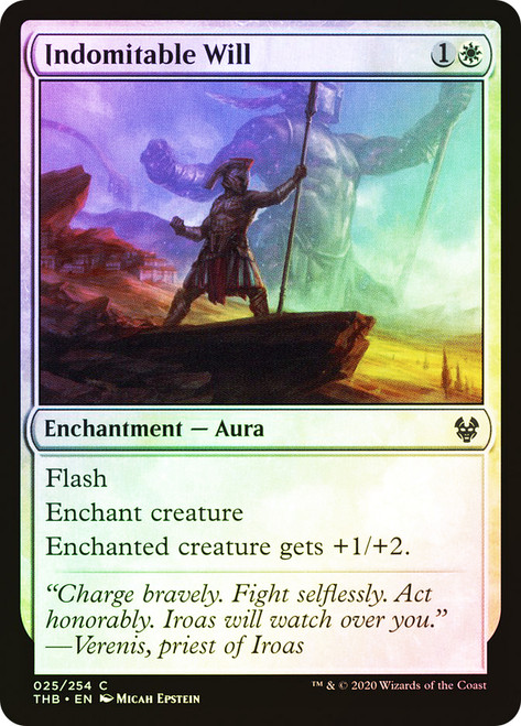 Indomitable Will\nTheros Beyond Death\nSingle\nMagic The Gathering