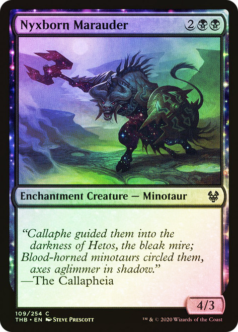 Nyxborn Marauder\nTheros Beyond Death\nSingle\nMagic The Gathering
