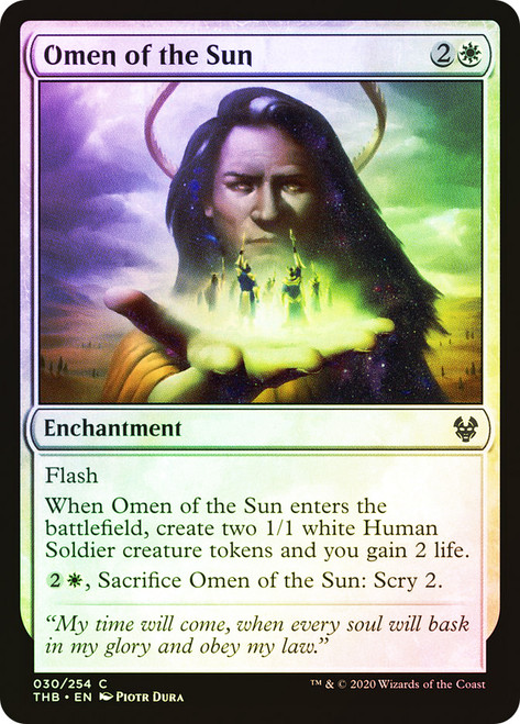 Omen of the Sun\nTheros Beyond Death\nSingle\nMagic The Gathering
