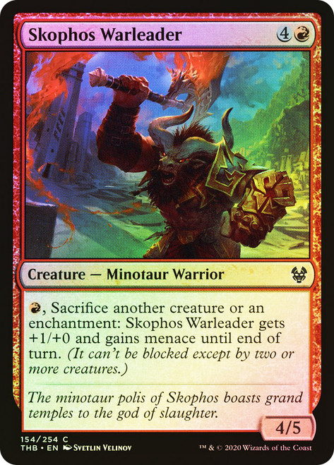 Skophos Warleader\nTheros Beyond Death\nSingle\nMagic The Gathering