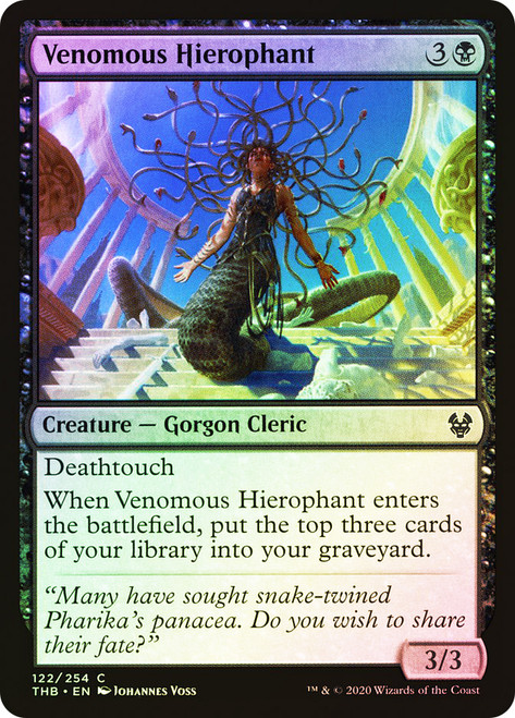 Venomous Hierophant\nTheros Beyond Death\nSingle\nMagic The Gathering