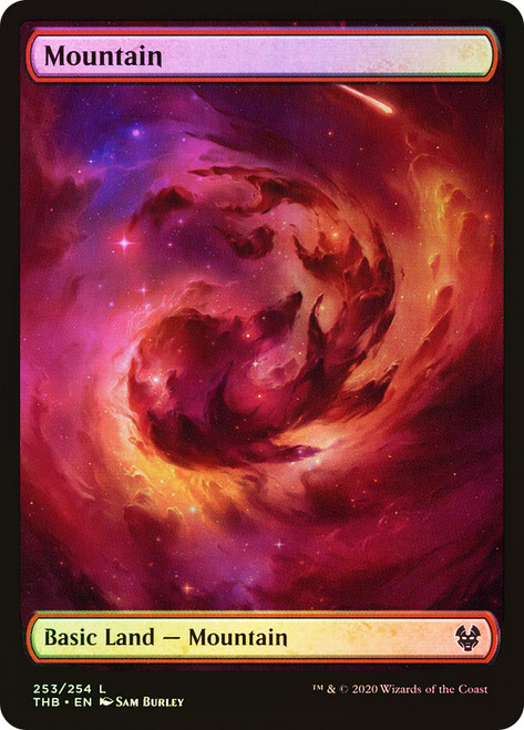 Mountain (#253) (Full Art)\nTheros Beyond Death\nSingle\nMagic The Gathering