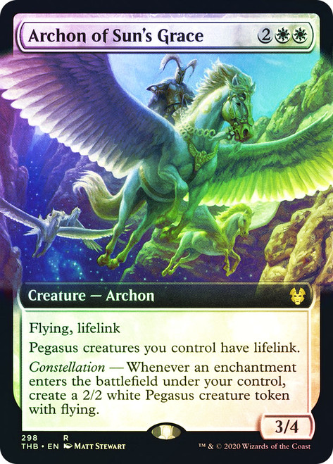 Archon of Sun's Grace (Extended Art)\nTheros Beyond Death - Variants\nSingle\nMagic The Gathering
