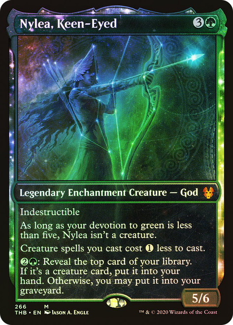 Nylea, Keen-Eyed (Showcase)\nTheros Beyond Death - Variants\nSingle\nMagic The Gathering