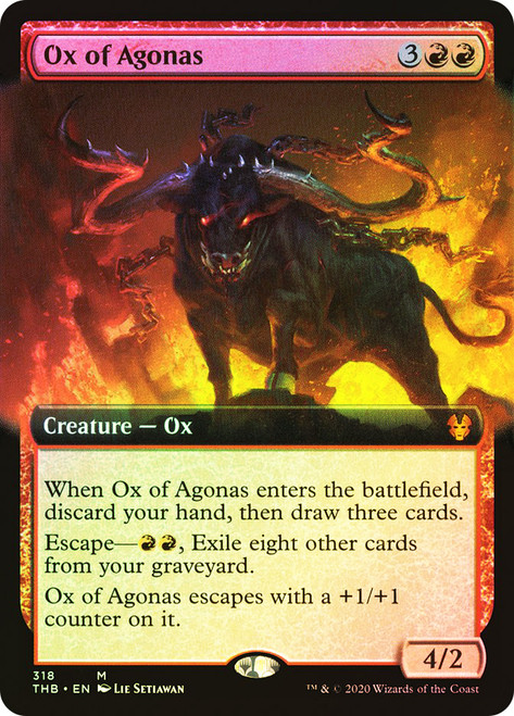 Ox of Agonas (Extended Art)\nTheros Beyond Death - Variants\nSingle\nMagic The Gathering