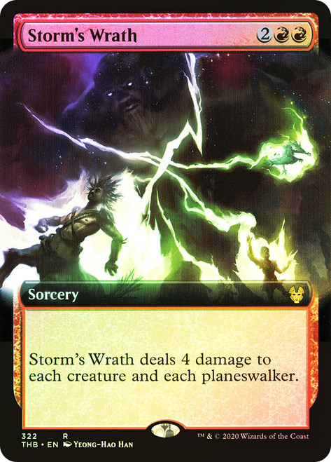 Storm's Wrath (Extended Art)\nTheros Beyond Death - Variants\nSingle\nMagic The Gathering