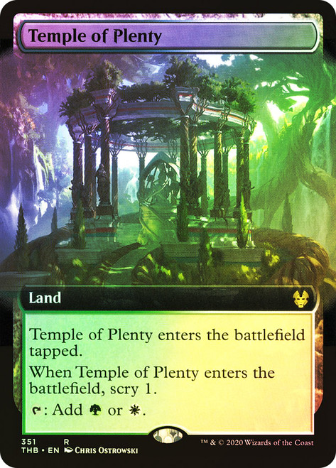 Temple of Plenty (Extended Art)\nTheros Beyond Death - Variants\nSingle\nMagic The Gathering