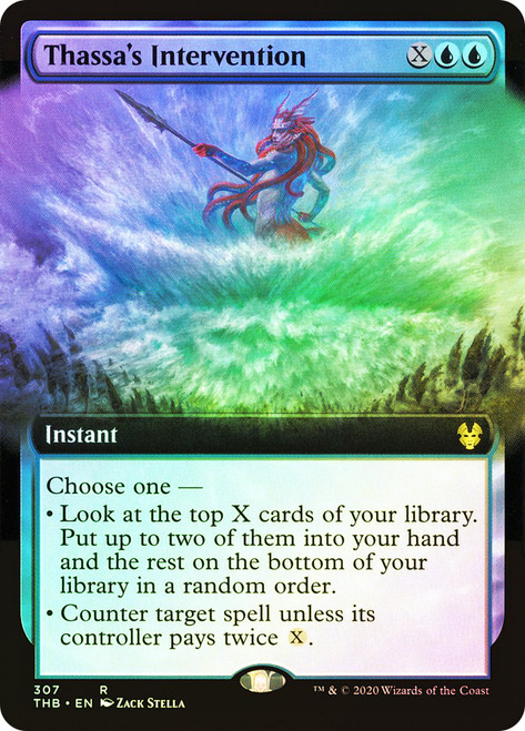 Thassa's Intervention (Extended Art)\nTheros Beyond Death - Variants\nSingle\nMagic The Gathering