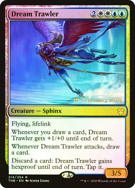 Dream Trawler (Prerelease) (Theros Beyond Death)\nPromo: Date Stamped\nSingle\nMagic The Gathering